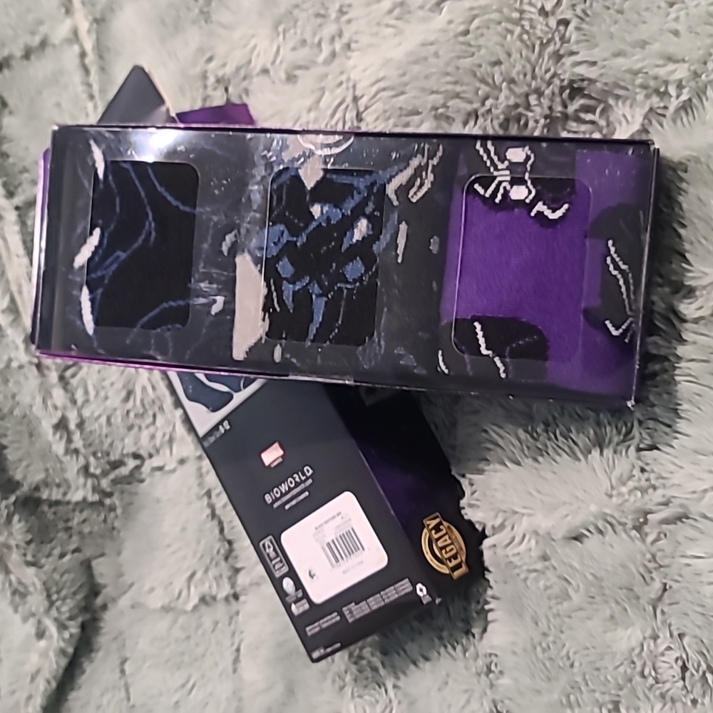 2 3 pair Men's Black Panther Socks